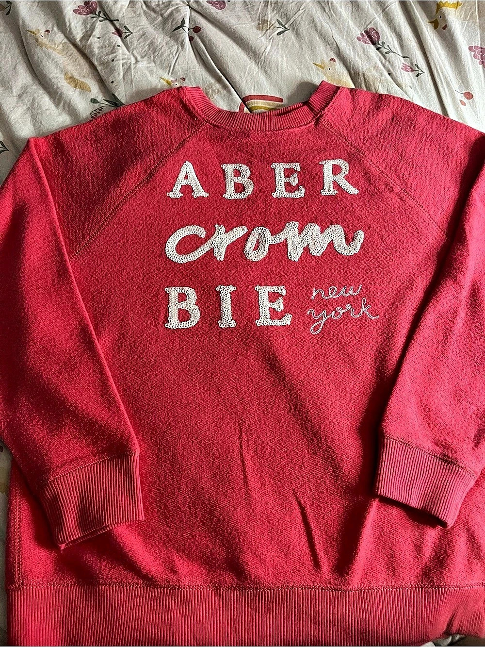 Abercrombie Kids Graphic Sweatshirt in Pink Girls 13/14